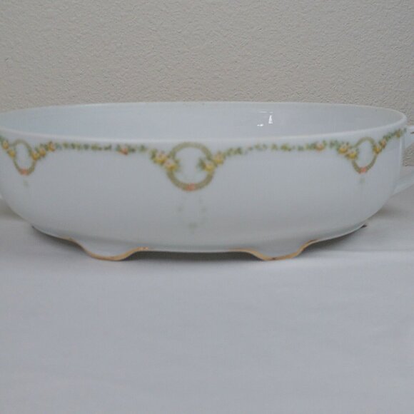 Rosenthal Donatello Briar Rose Fine China Oval Serving Bowl with Handles Vintage